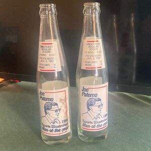 Joe Paterno 1986 Sports Illustrated Coca Cola Bottles